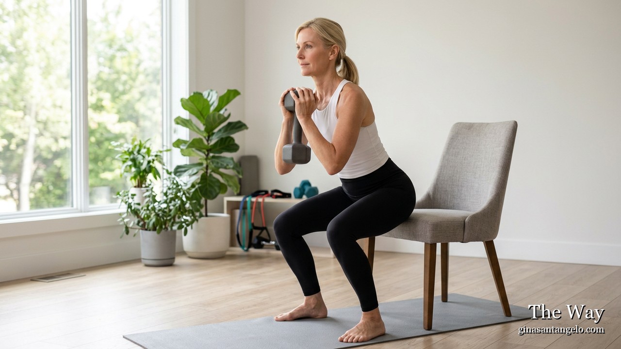 Dumbbell Chair Squat