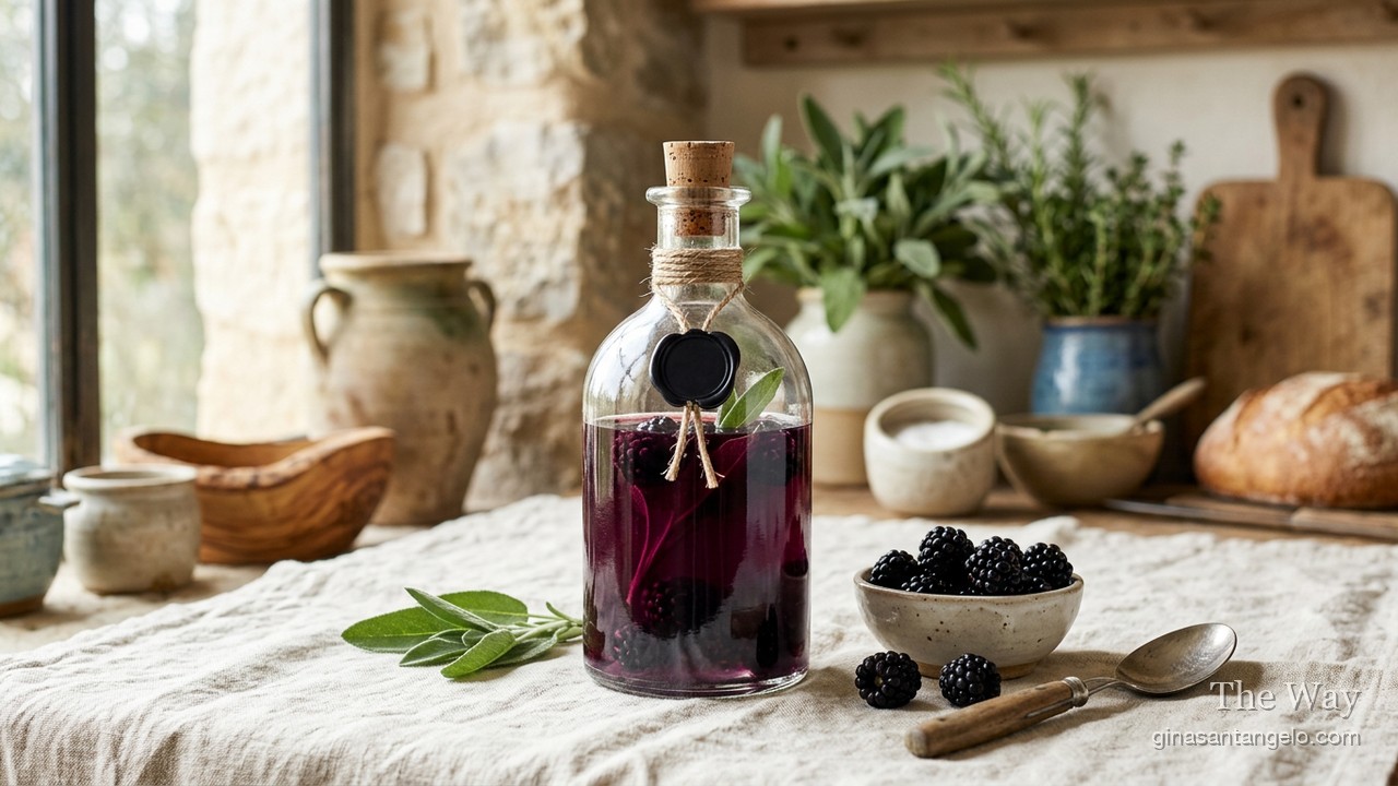 Blackberry Sage Vinegar