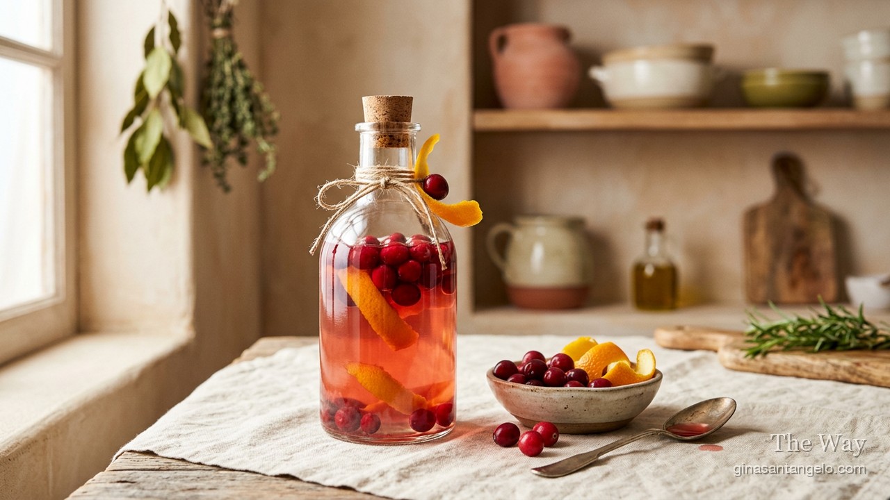 Cranberry Orange Vinegar