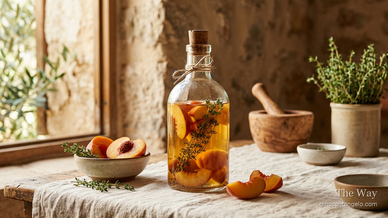 Peach Thyme Vinegar