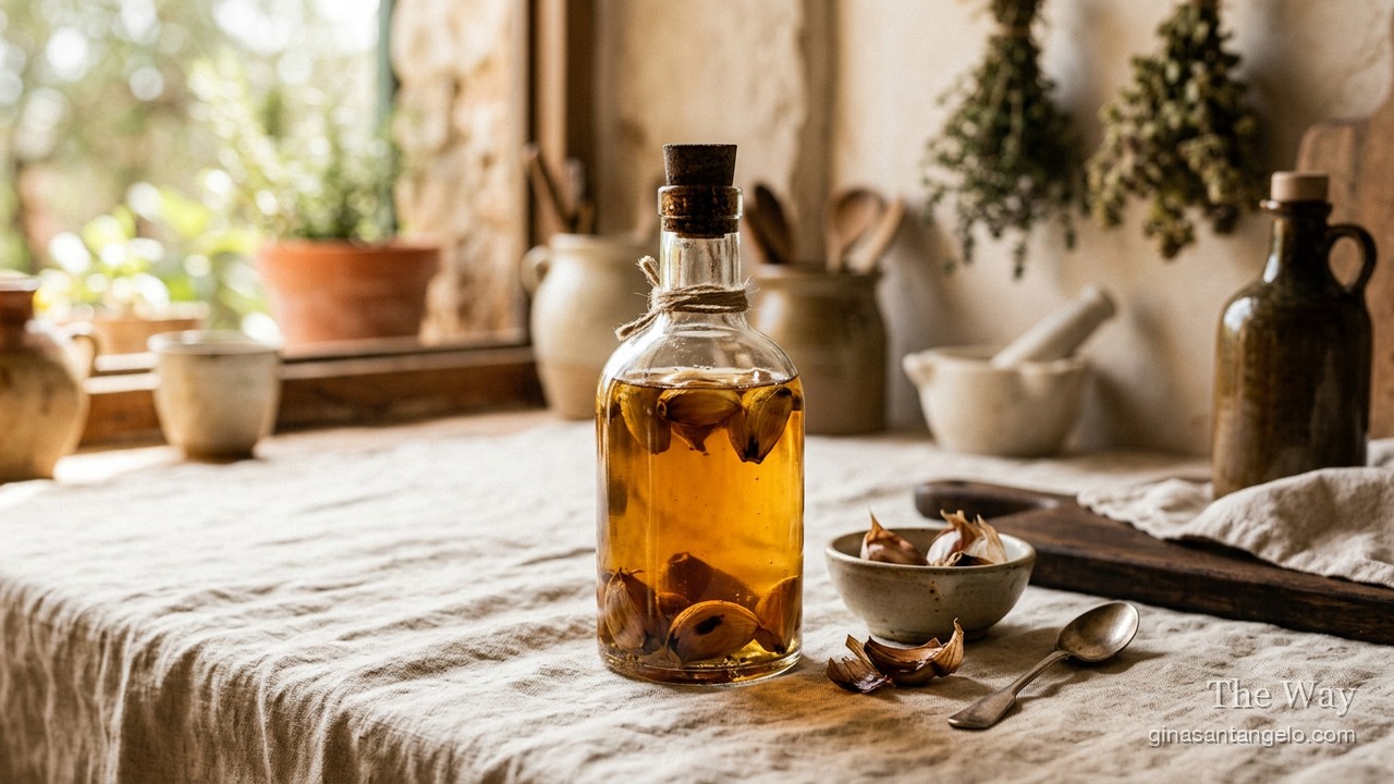 Smoked Garlic Vinegar