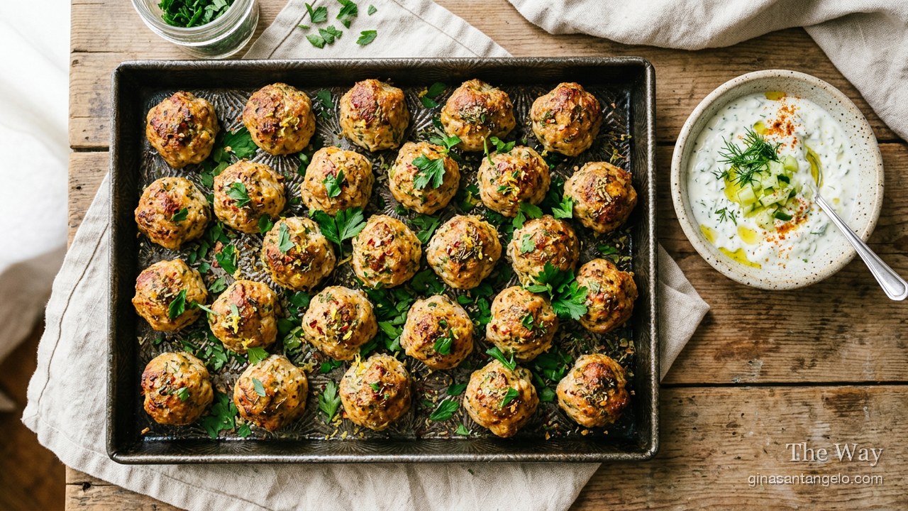 Lemon Herb Turkey Meatballs